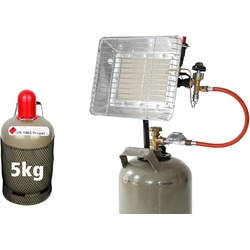 Rothenberger Industrial Gasheizstrahler Eco mit 5kg Gasflasche im Set