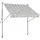 Konifera Klemmmarkise 200 x 120 cm Grau/Weiß