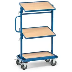 Beistellwagen 32911, 2 neigbare / 1 starre Ebene, Tragkraft 200kg - blau