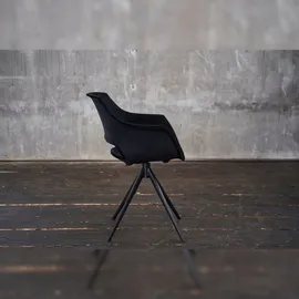 KAWOLA Zaja Velvet drehbar schwarz