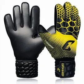 CATCH & KEEP Torwarthandschuhe Gelb/Schwarz 6