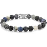 Rebel & Rose Mountain High Herren-Armband Edelstahl silberfarben RR-80114-S Größe 19 cm