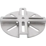 Doppler Schirmständer Adapterplatte VARIO Edelstahl Weiß