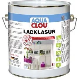 AQUA CLOU Lack-Lasur weiß 2,5 l