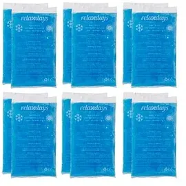 Relaxdays Kühlpad Rechteck 12er Set