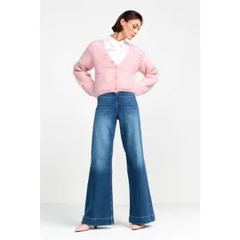 richroyal Weite Jeans NOS MR SC F Blue Hoher Bund, weites Bein, dezente Waschung blau 32