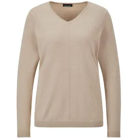 GOLDNER Rundhalspullover Beige 46