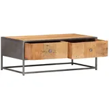 vidaXL Couchtisch 90x50x35 cm Altholz Massiv