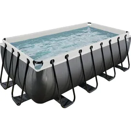 EXIT TOYS Black Leather Pool 400 x 200 x 122 cm inkl. Filterpumpe
