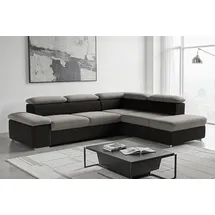 sit&more Ecksofa »Valentine L-Form, B: 272 cm« mit Arm- & Kopfteilverstellung, optional mit Bettfunktion, schwarz