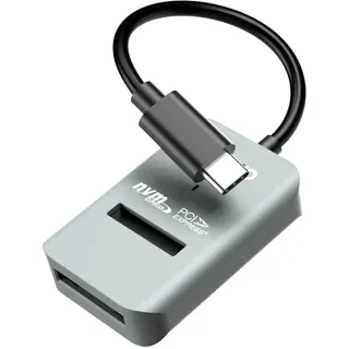 Knoruley M.2 NVME zu Type-C USB 3.1 Adapter für PCIE NVME SSD, Werkzeugfrei, Unterstützt 2230/42/60/80/22110