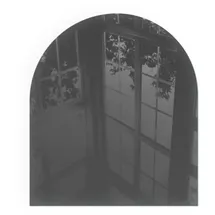 Tulup Kaminbodenplatte Glas 80 x 70 x 0,4 cm Grau