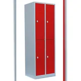 Lüllmann Spind XL 4 Fächer 60 x 50 x 195 rot