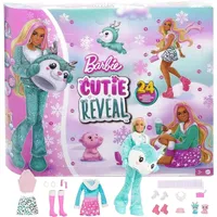 Barbie Adventskalender 2024 - für Jungs & Mädchen, Teenager und Kinder ab 3 Jahren, Spielzeug Puppen Advent Kalender, rosa