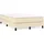 vidaXL Boxspringbett mit Matratze Creme 120x200 cm Stoff