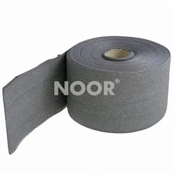 Noor Zaunblende Textil 0,19 x 70 Meter-silber (RAL 9006)