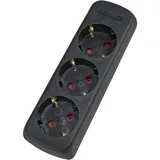 as - Schwabe Steckdosenleiste 3-fach Schwarz 1 St.