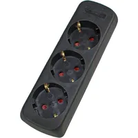 as - Schwabe Steckdosenleiste 3-fach Schwarz 1 St.
