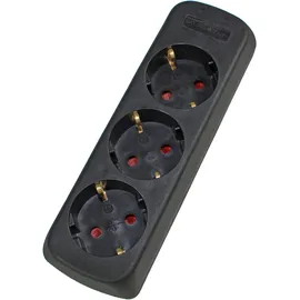 as - Schwabe Steckdosenleiste 3-fach Schwarz 1 St.