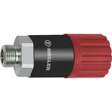 Riegler Dreh-Sicherheitskupplung NW 8, ISO 6150 C, Stahl, G 3/8 AG