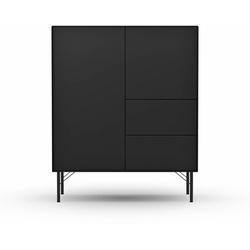 RAUM.FREUNDE Highboard Henri Lack Schwarz