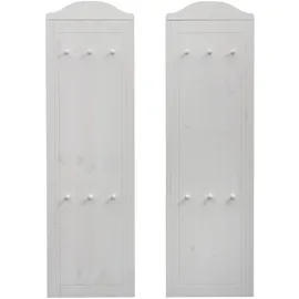 Home Affaire Garderobenpaneel Finca 2er-Set Weiß