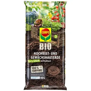 Compo Bio Hochbeet- und Gewächshauserde torffrei 40 l