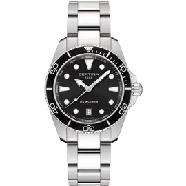Certina DS Action 40mm C048.410.11.051.00 Taucheruhr Quarz Stahl/Schwarz 30 bar