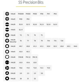 Startech Mini-Schraubendreher 55 Bits Kabellos