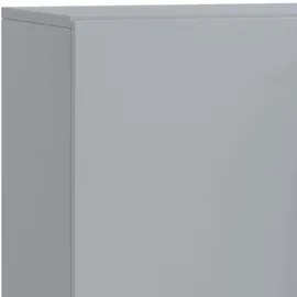 VCM Lona Aktenschrank 70 x 40 x 74 cm grau