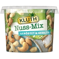 Kluth Nuss-Mix geröstet & gesalzen 275g – Snack Becher Mischung mit Erdnusskerne, Mandeln und Cashewkerne – Unverwechselbares knackiges Aroma – Vegan, geröstet und gesalzen – Nutri-Score B (1 x 275g)