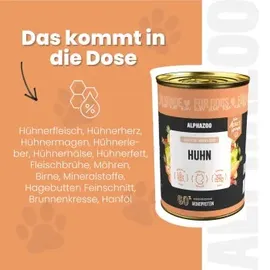 alphazoo Monoprotein Huhn 6 x 400 g
