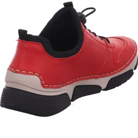 Rieker Slip-On Sneaker, mit Gummizug und Schnellverschluss rot