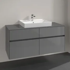 Villeroy & Boch Waschtischunterschrank 4 Auszüge 120 x 54,8 x 50 cm Glossy Grey