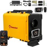 Diesel-Luftheizung Standheizung - All-in-One - 8 kW - 12V/AC110–240V - Bluetooth App & Fernbedienung - 6 L Tank - Mit Aufbewahrungstasche - Orange - Orange
