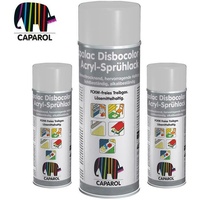 3x Caparol Capalac Disbocolor 781 Acryl-Sprühlack Seidenmatt Lichtgrau 400ml