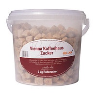 Hellma Rohrzucker Würfelzucker, 2x 2,0 kg