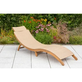 Merxx Capri Kippliege 172 x 54 x 62 cm Natur