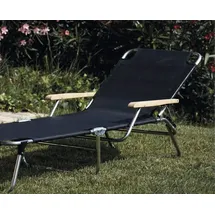 JAN KURTZ Amigo Sonnenliege 190 x 69 x 29 cm Schwarz