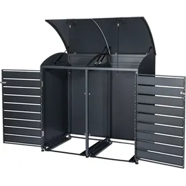 Zelsius Mülltonnenbox 3er 120-240 l grau