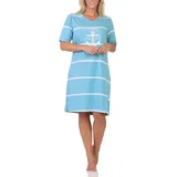 normann Nachthemd gestreift Blau 40/42