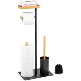 ELUNO WC-Bürstengarnitur 4in1 Schwarz