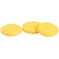 Rayher 3824100 Mal-Schwamm-Set, 3teilig, ca. 7 cm ø, ideal für die Wischtechnik und zum Aufstupfen von Farbe, Gelb