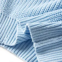 vidaXL Kinderpullover Gestrickt Blau 116