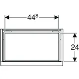 Geberit iCon Handwaschbeckenunterschrank mit 1 Auszug, 502302012