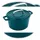 Carl Schmidt Sohn Alpen Fleischtopf 14 cm petrol