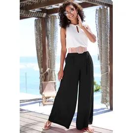 Buffalo Palazzohose Wide-Leg Schwarz 34