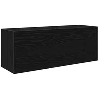 VidaXL Bad-Wandschrank Schwarz 80x25x30 cm Holzwerkstoff