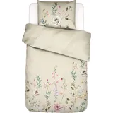 Essenza Romee Bettwäsche 135 x 200 cm vanillefarbig mit Kissenbezug 80 x 80 cm Reißverschluss