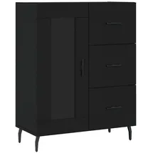 vidaXL Sideboard Schwarz 69,5x34x90 cm Holzwerkstoff